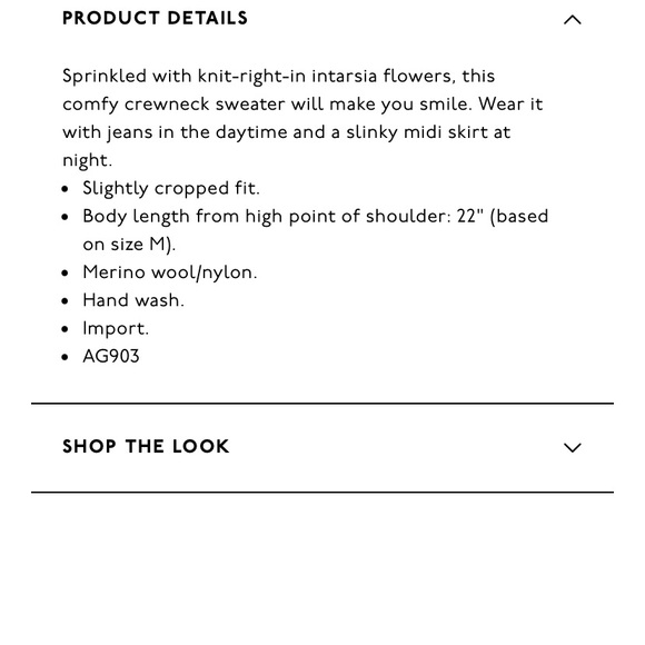 Madewell Floral Intarsia Pullover Sweater - Picture 5 of 5